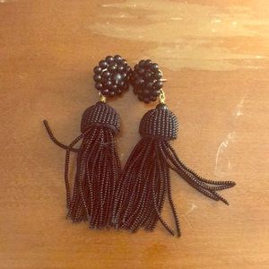 Black Tassel Earrings